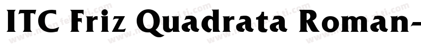 ITC Friz Quadrata Roman字体转换